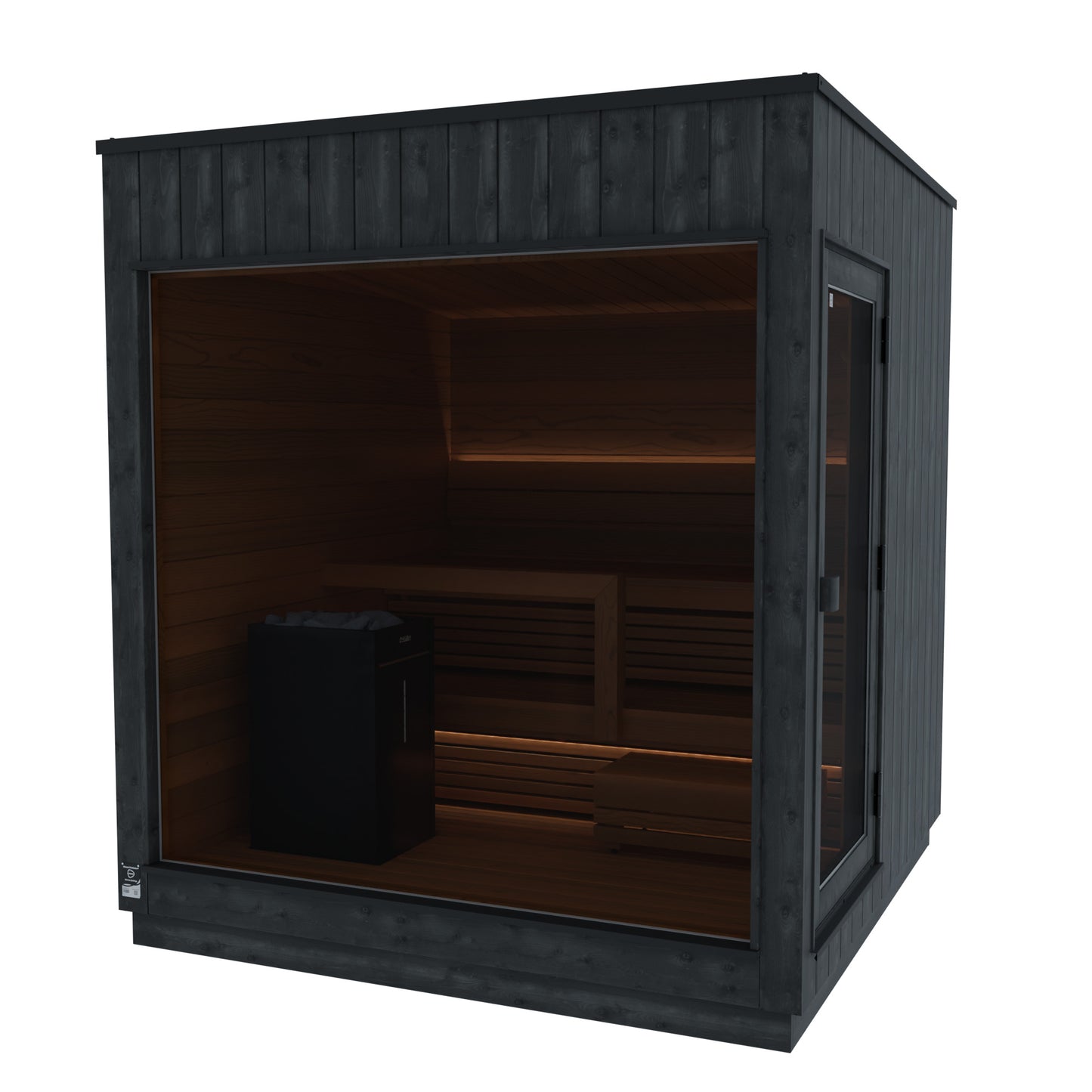 ThermaSol Nordic Misty - Dark Nordic Spruce, 2-6 Person, Outdoor Sauna - Art of Spas