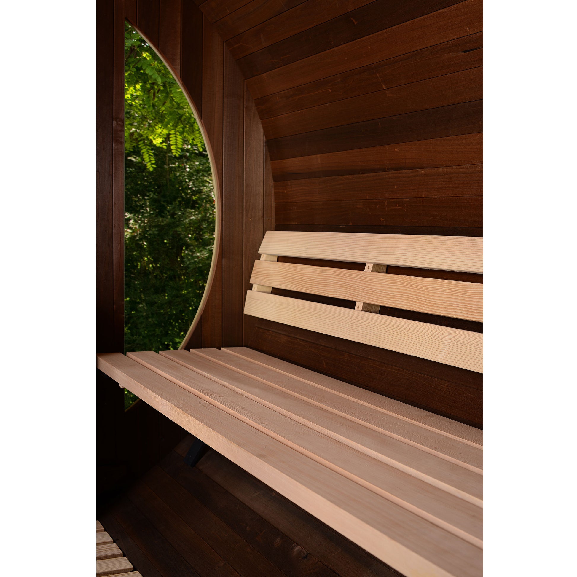 ThermaSol Phoenix - Popular, Onyx Stainless Steel, 4-6 Person, Barrel Sauna - Art of Spas