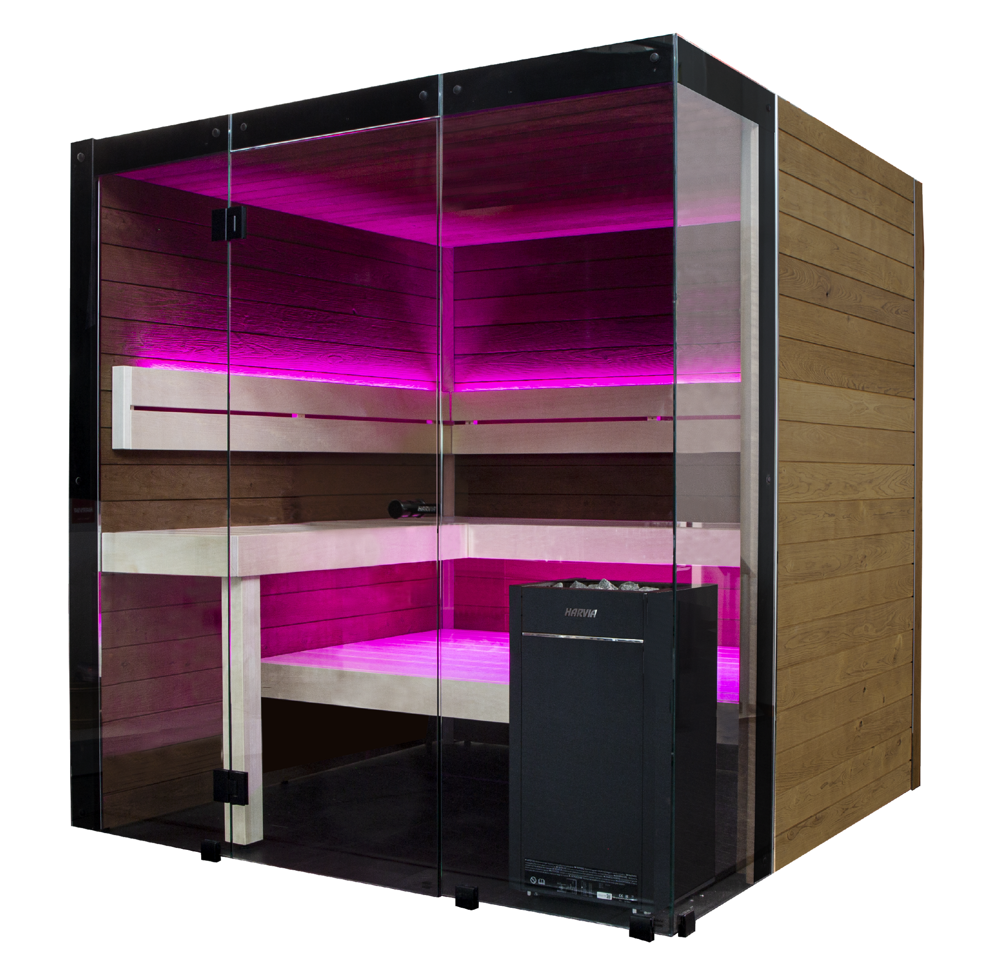 ThermaSol Block - Rustic Adler, 2-6 Person, Indoor Sauna - Art of Spas