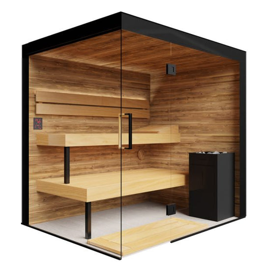 ThermaSol Lumaria - Glass, 2-6 Person, Indoor Sauna - Art of Spas