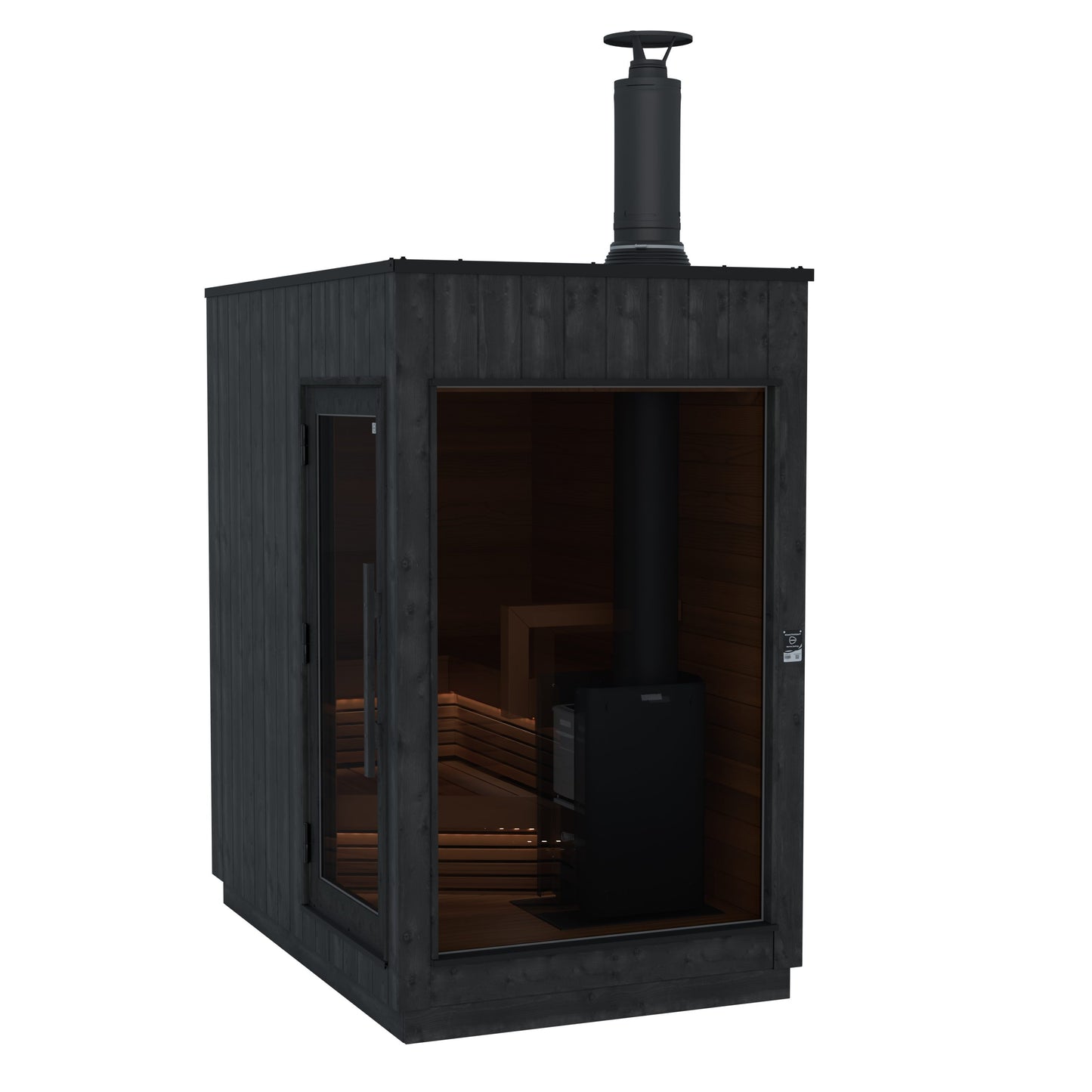 ThermaSol Nordic Misty - Dark Nordic Spruce, 2-6 Person, Outdoor Sauna - Art of Spas