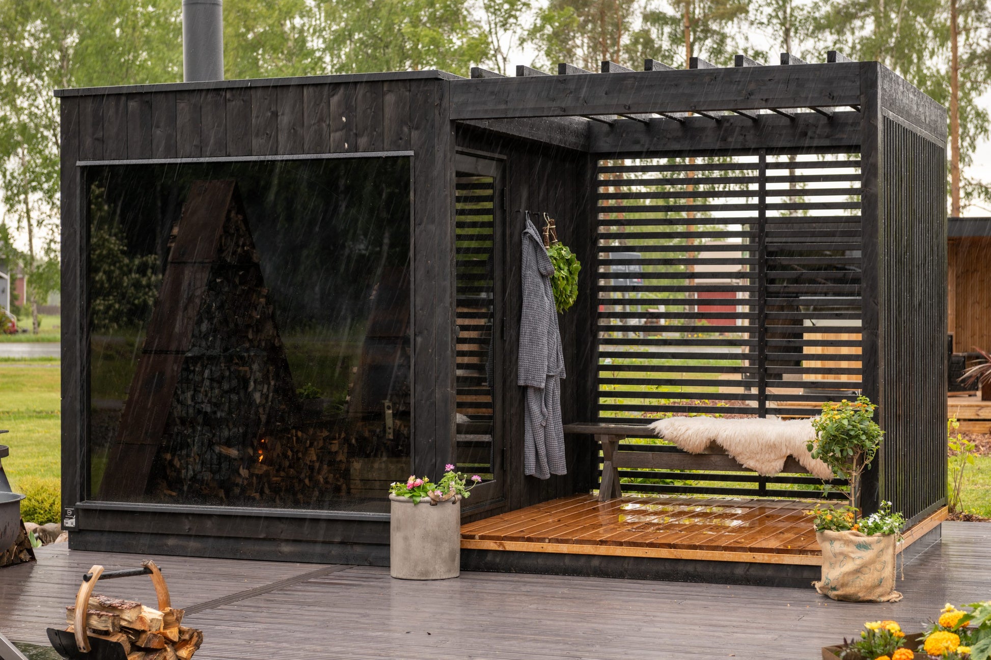 ThermaSol Nordic Misty Garden/Privacy Fence - Art of Spas