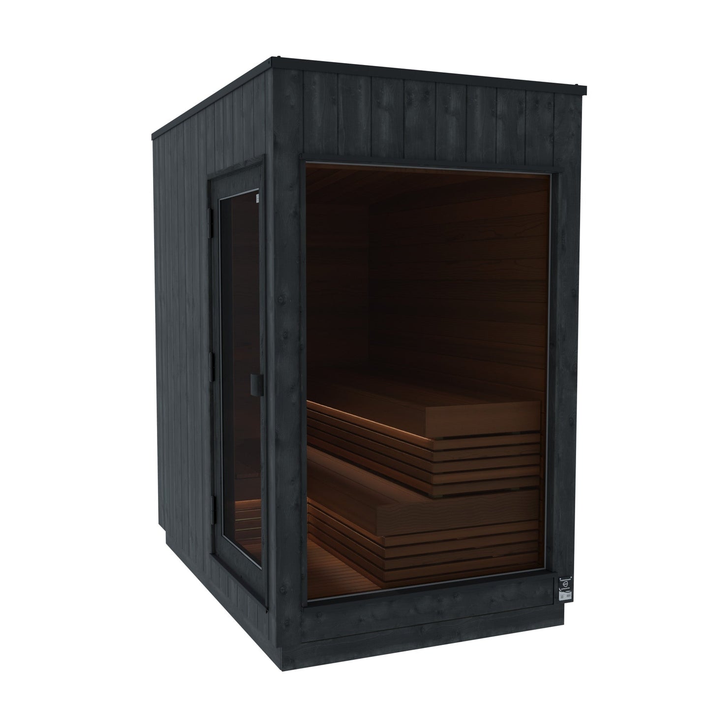 ThermaSol Nordic Misty - Dark Nordic Spruce, 2-6 Person, Outdoor Sauna - Art of Spas