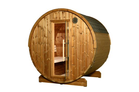 ThermaSol Kuuma V2 - Nordic Pine, 4-6 Person, Outdoor Barrel Sauna - Art of Spas