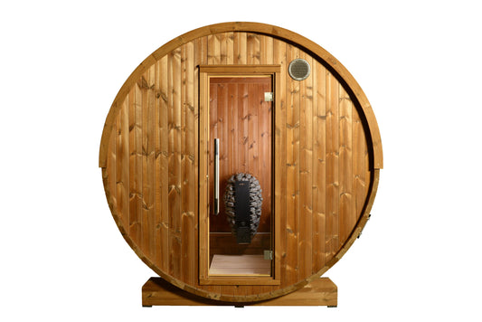 ThermaSol Kuuma V2 - Nordic Pine, 4-6 Person, Outdoor Barrel Sauna - Art of Spas
