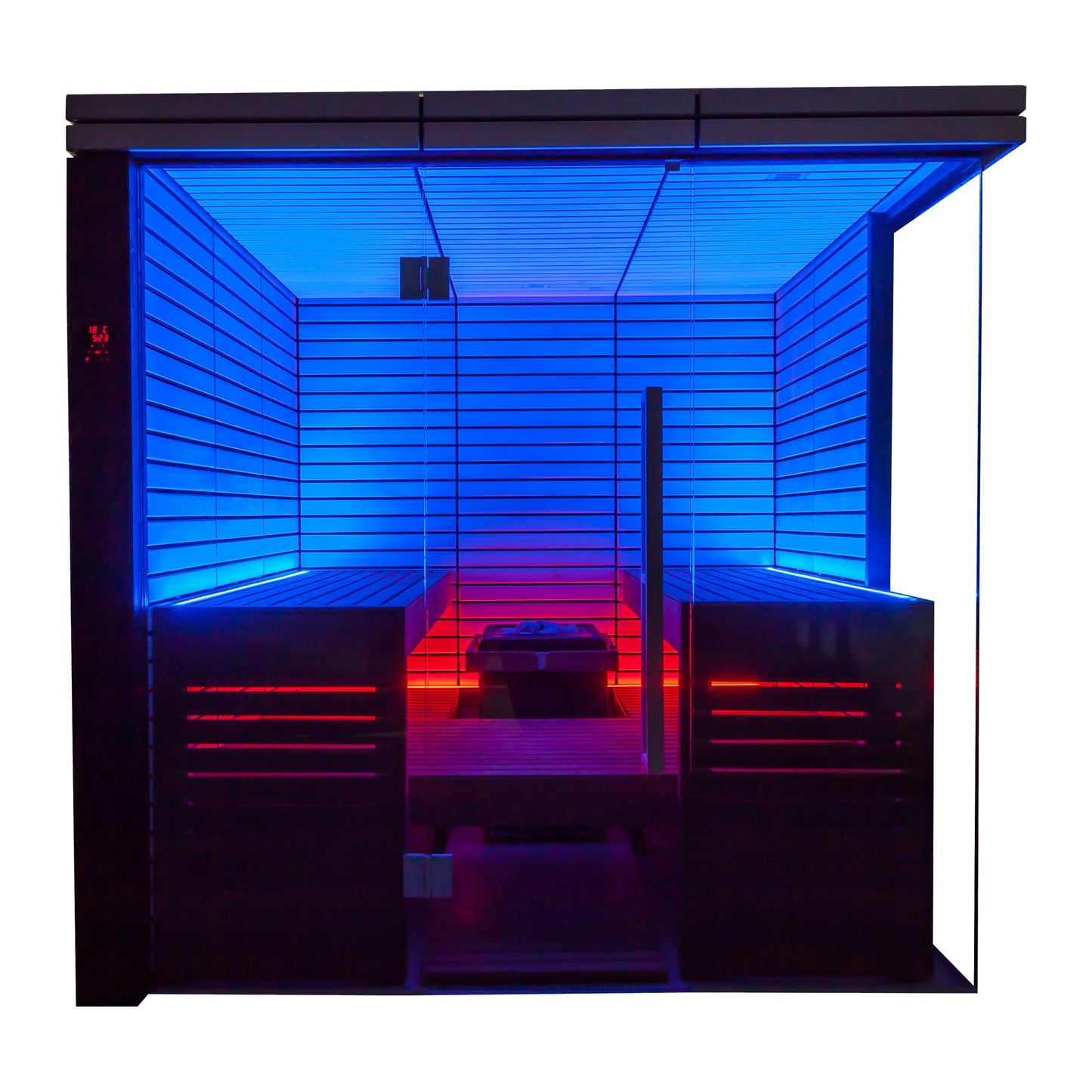 ThermaSol Lindea View - Thermo-Lime Wood, 2-6 Person, Indoor Sauna - Art of Spas