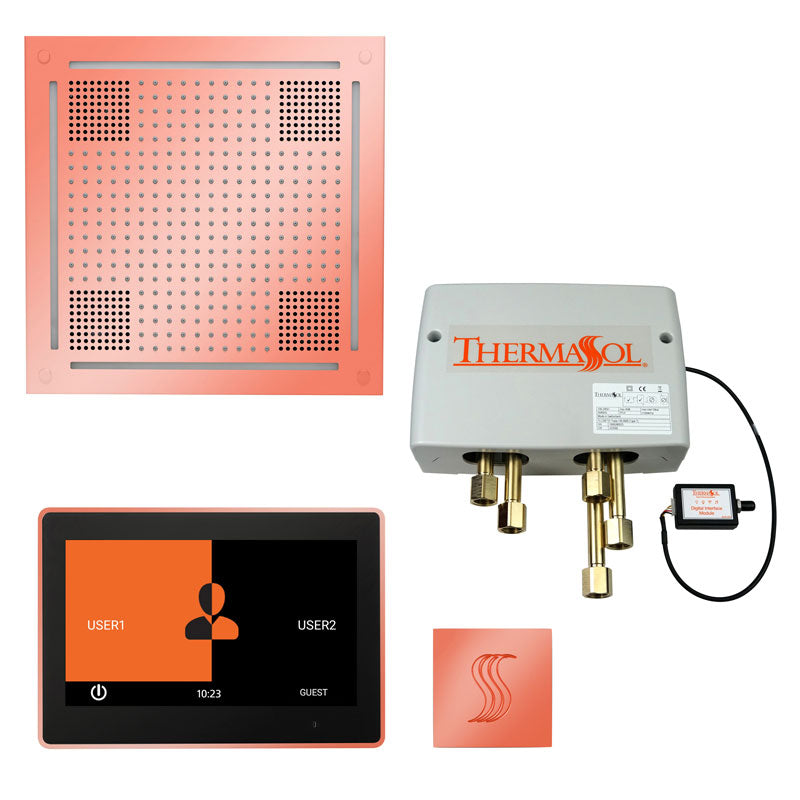 ThermaSol The Total Wellness Hydrovive Package with 10" ThermaTouch  Square ThermaSol