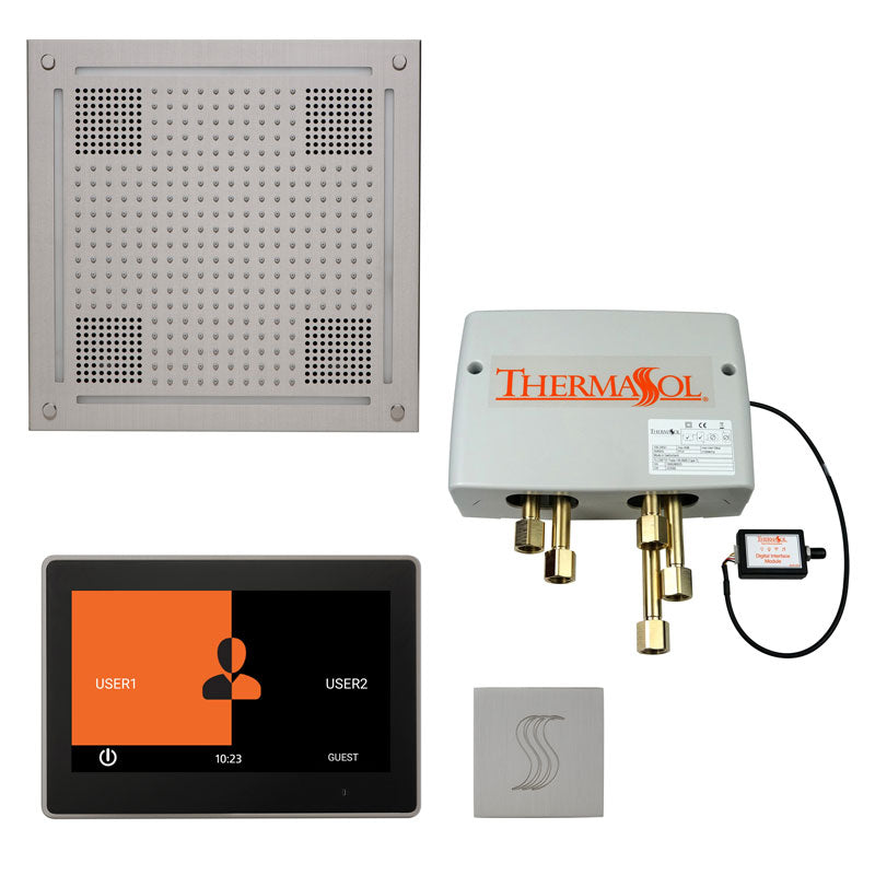 ThermaSol The Total Wellness Hydrovive Package with 10" ThermaTouch  Square ThermaSol