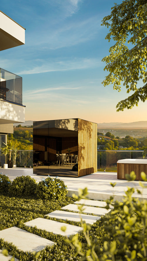 ThermaSol Spectra - Tyrol Panel, 3-4 Person, Outdoor Sauna - Art of Spas