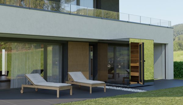 ThermaSol Vue - Front Panoramic Glass, 3-4 Person, Outdoor Sauna - Art of Spas