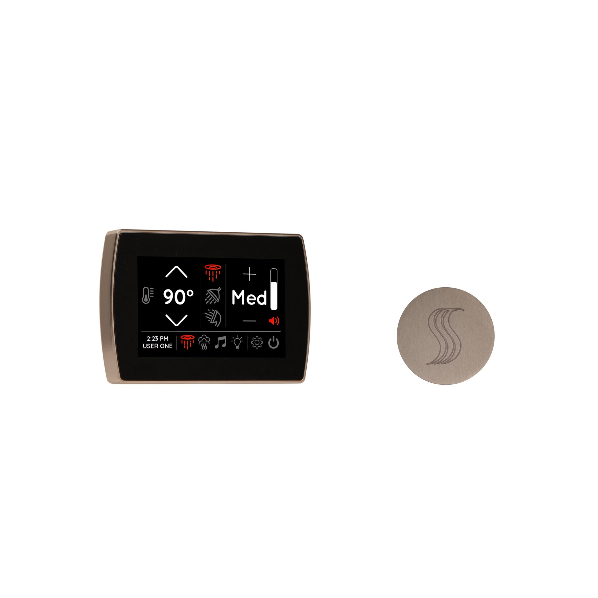 ThermaSol STCM-SVRD Signatouch Control and Steam Head Kit Round ThermaSol